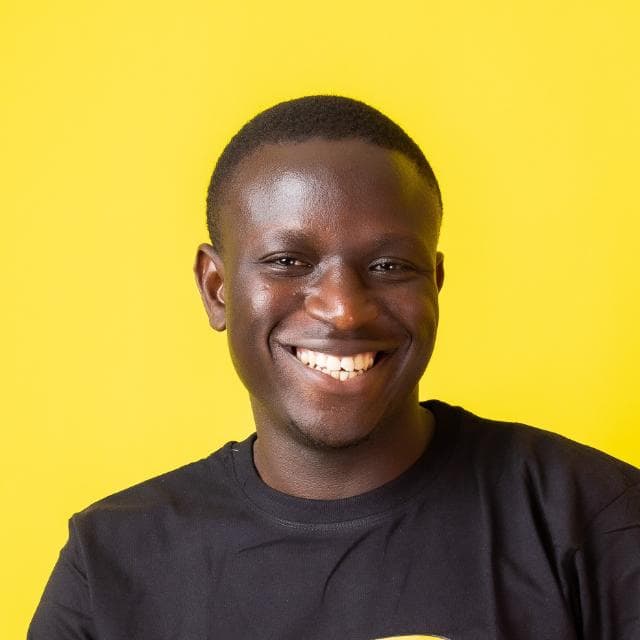 Professional portrait of Geoff Okumu, Product Manager at Hao Finder