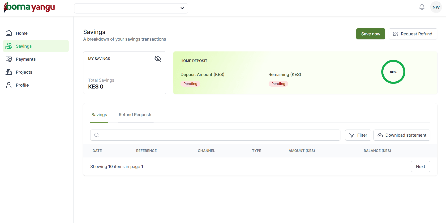 Boma Yangu Portal Account