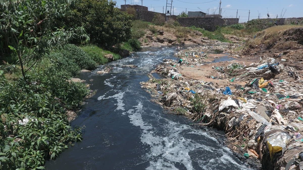 Poor sewerage systems in Nairobi, Kenya