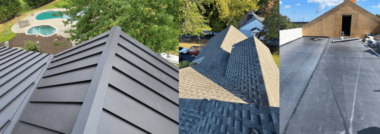 Metal and shingle roof comparison